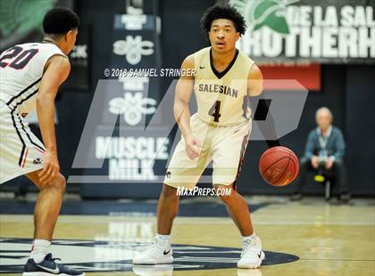 Thumbnail 2 in Modesto Christian vs. Salesian College Preparatory (MaxPreps MLK Classic) photogallery.