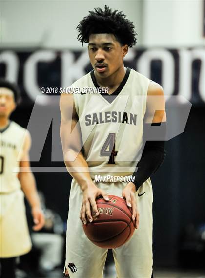 Thumbnail 3 in Modesto Christian vs. Salesian College Preparatory (MaxPreps MLK Classic) photogallery.