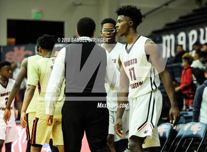 Thumbnail 3 in Modesto Christian vs. Salesian College Preparatory (MaxPreps MLK Classic) photogallery.