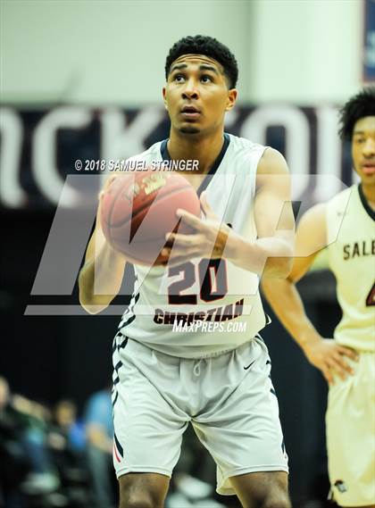 Thumbnail 1 in Modesto Christian vs. Salesian College Preparatory (MaxPreps MLK Classic) photogallery.