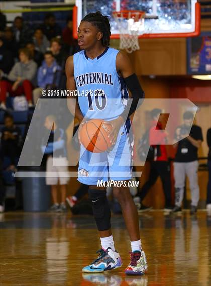 Thumbnail 2 in Centennial vs. Sierra Canyon (Tarkanian Classic) photogallery.