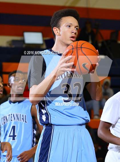 Thumbnail 3 in Centennial vs. Sierra Canyon (Tarkanian Classic) photogallery.