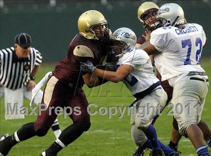 Thumbnail 2 in Brookside Christian vs. Bishop's (CIF State D4 Final) photogallery.