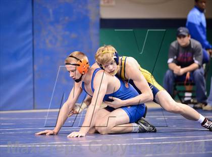 Thumbnail 3 in NCHSAA Individual Wrestling 4A Quarterfinals photogallery.