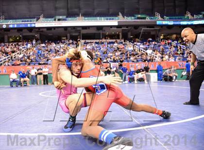 Thumbnail 3 in NCHSAA Individual Wrestling 4A Quarterfinals photogallery.