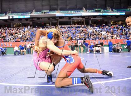 Thumbnail 1 in NCHSAA Individual Wrestling 4A Quarterfinals photogallery.