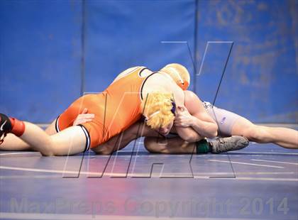 Thumbnail 2 in NCHSAA Individual Wrestling 4A Quarterfinals photogallery.