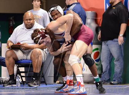 Thumbnail 2 in NCHSAA Individual Wrestling 4A Quarterfinals photogallery.