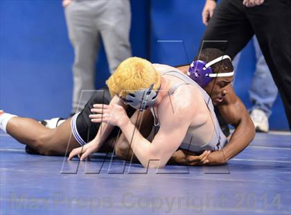 Thumbnail 1 in NCHSAA Individual Wrestling 4A Quarterfinals photogallery.