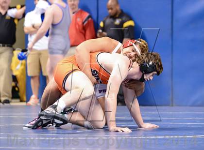 Thumbnail 1 in NCHSAA Individual Wrestling 4A Quarterfinals photogallery.