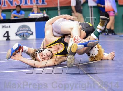 Thumbnail 2 in NCHSAA Individual Wrestling 4A Quarterfinals photogallery.