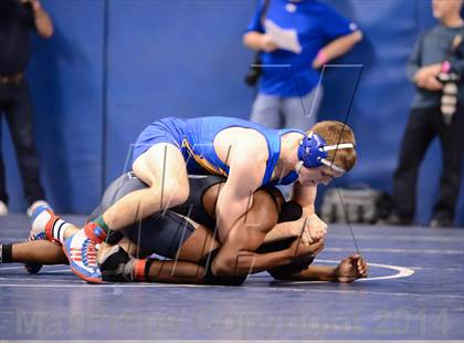 Thumbnail 1 in NCHSAA Individual Wrestling 4A Quarterfinals photogallery.