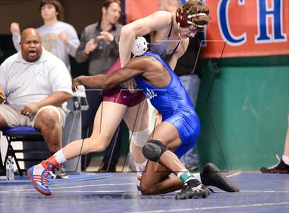 Thumbnail 1 in NCHSAA Individual Wrestling 4A Quarterfinals photogallery.