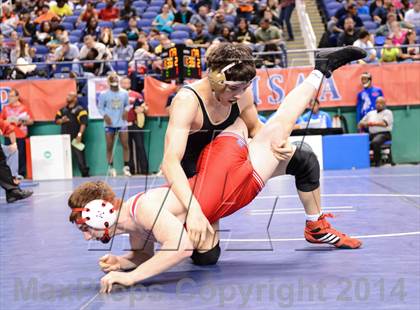 Thumbnail 3 in NCHSAA Individual Wrestling 4A Quarterfinals photogallery.