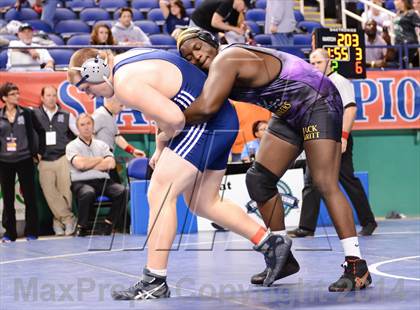 Thumbnail 3 in NCHSAA Individual Wrestling 4A Quarterfinals photogallery.