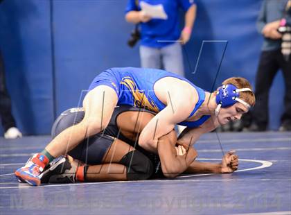 Thumbnail 2 in NCHSAA Individual Wrestling 4A Quarterfinals photogallery.