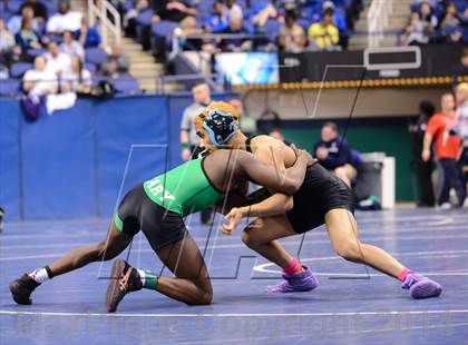 Thumbnail 3 in NCHSAA Individual Wrestling 4A Quarterfinals photogallery.