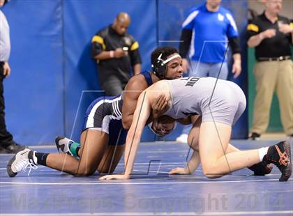 Thumbnail 2 in NCHSAA Individual Wrestling 4A Quarterfinals photogallery.