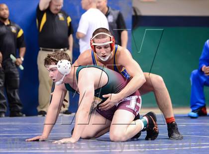 Thumbnail 2 in NCHSAA Individual Wrestling 4A Quarterfinals photogallery.