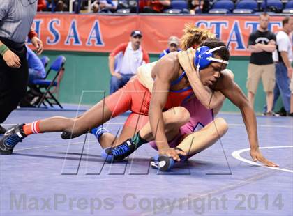 Thumbnail 1 in NCHSAA Individual Wrestling 4A Quarterfinals photogallery.