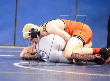 Thumbnail 3 in NCHSAA Individual Wrestling 4A Quarterfinals photogallery.