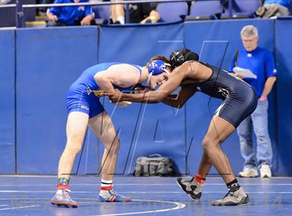 Thumbnail 2 in NCHSAA Individual Wrestling 4A Quarterfinals photogallery.