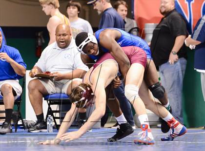 Thumbnail 1 in NCHSAA Individual Wrestling 4A Quarterfinals photogallery.