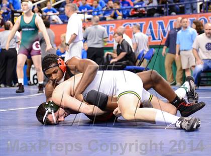 Thumbnail 1 in NCHSAA Individual Wrestling 4A Quarterfinals photogallery.