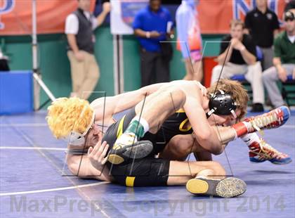 Thumbnail 1 in NCHSAA Individual Wrestling 4A Quarterfinals photogallery.