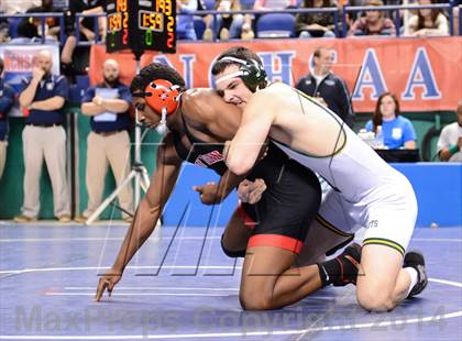 Thumbnail 2 in NCHSAA Individual Wrestling 4A Quarterfinals photogallery.