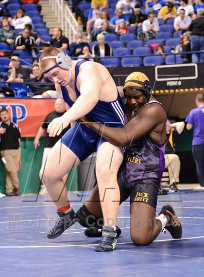 Thumbnail 1 in NCHSAA Individual Wrestling 4A Quarterfinals photogallery.