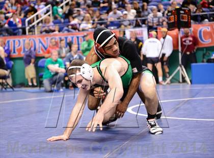 Thumbnail 2 in NCHSAA Individual Wrestling 4A Quarterfinals photogallery.