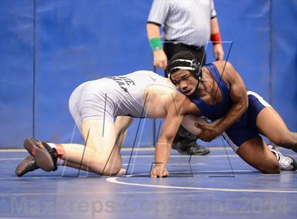 Thumbnail 1 in NCHSAA Individual Wrestling 4A Quarterfinals photogallery.