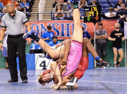 Thumbnail 1 in NCHSAA Individual Wrestling 4A Quarterfinals photogallery.