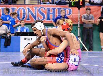 Thumbnail 3 in NCHSAA Individual Wrestling 4A Quarterfinals photogallery.