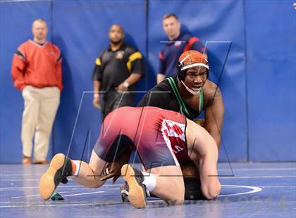 Thumbnail 2 in NCHSAA Individual Wrestling 4A Quarterfinals photogallery.