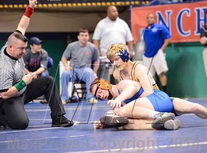 Thumbnail 2 in NCHSAA Individual Wrestling 4A Quarterfinals photogallery.