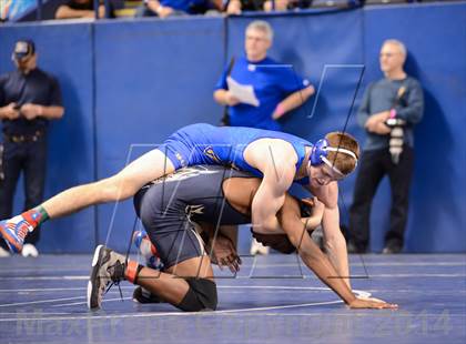 Thumbnail 3 in NCHSAA Individual Wrestling 4A Quarterfinals photogallery.