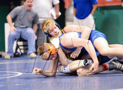 Thumbnail 3 in NCHSAA Individual Wrestling 4A Quarterfinals photogallery.