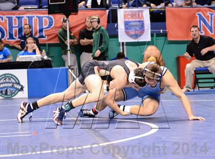 Thumbnail 1 in NCHSAA Individual Wrestling 4A Quarterfinals photogallery.