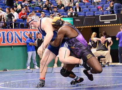Thumbnail 3 in NCHSAA Individual Wrestling 4A Quarterfinals photogallery.