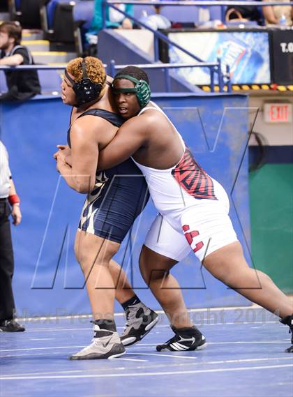 Thumbnail 2 in NCHSAA Individual Wrestling 4A Quarterfinals photogallery.