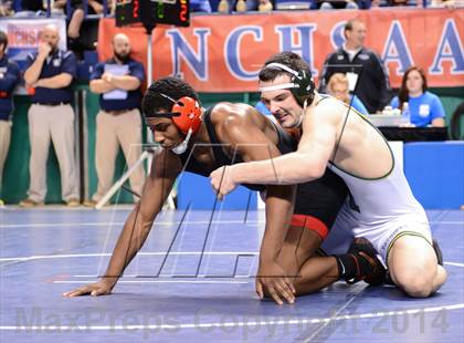 Thumbnail 1 in NCHSAA Individual Wrestling 4A Quarterfinals photogallery.