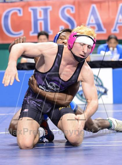 Thumbnail 3 in NCHSAA Individual Wrestling 4A Quarterfinals photogallery.