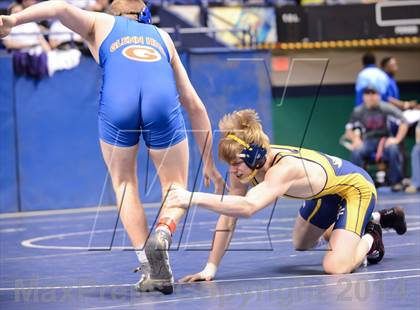 Thumbnail 2 in NCHSAA Individual Wrestling 4A Quarterfinals photogallery.