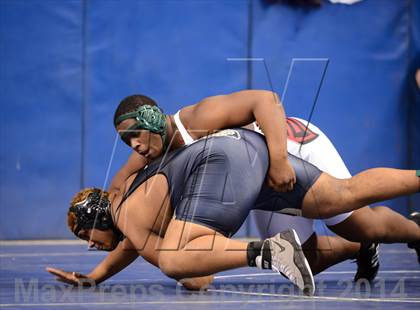 Thumbnail 3 in NCHSAA Individual Wrestling 4A Quarterfinals photogallery.