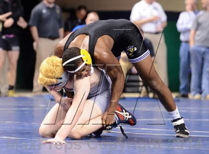 Thumbnail 1 in NCHSAA Individual Wrestling 4A Quarterfinals photogallery.