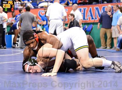 Thumbnail 2 in NCHSAA Individual Wrestling 4A Quarterfinals photogallery.