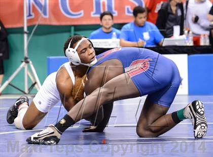 Thumbnail 3 in NCHSAA Individual Wrestling 4A Quarterfinals photogallery.