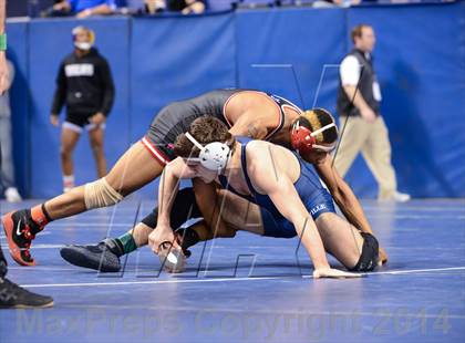 Thumbnail 3 in NCHSAA Individual Wrestling 4A Quarterfinals photogallery.